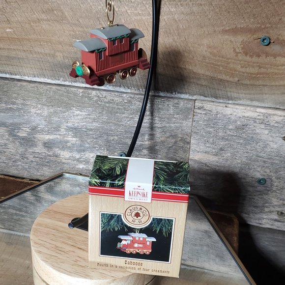 1991 Claus & Co R.R. Caboose - Handcrafted Hallmark Keepsake Ornament - Picture 1 of 7